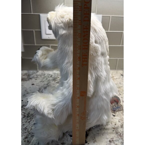 VTG Hansa  Realistic Standing  Sitting Polar Bear Stuffed Animal Rare HTF Nos - Picture 8 of 16
